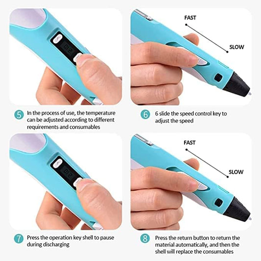 3D Drawing Pen - قلم الرسم ثلاثي الأبعاد